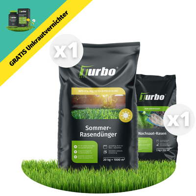 Sommer Rasenset + GRATIS Unkrautvernichter