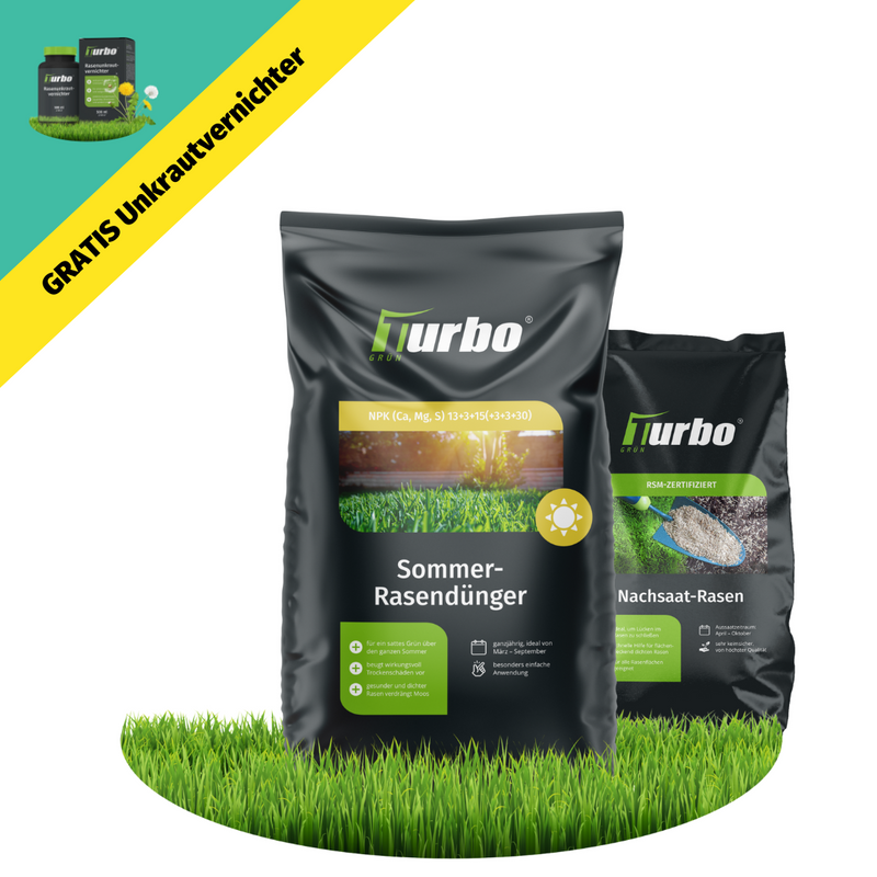 Sommer Rasenset + GRATIS Unkrautvernichter